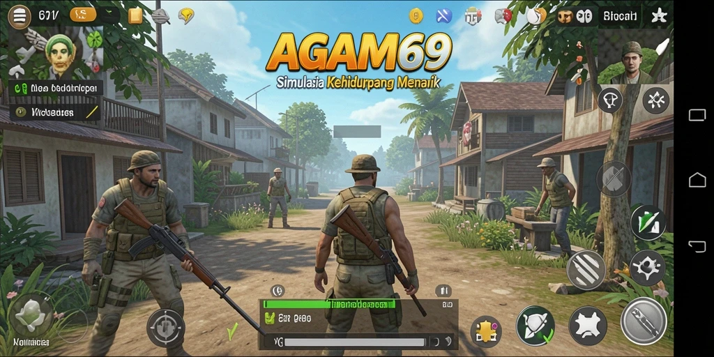 Tampilan gameplay yang menarik dari game simulasi AGAM69.