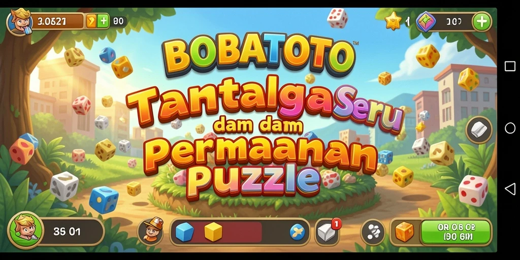 Tampilan gameplay seru dari BOBATOTO dengan berbagai puzzle menarik.