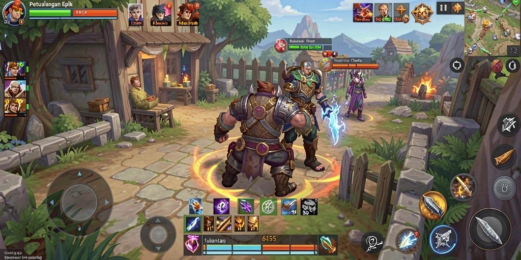 Tampilan gameplay F08 dengan aksi seru di dunia ARPG.