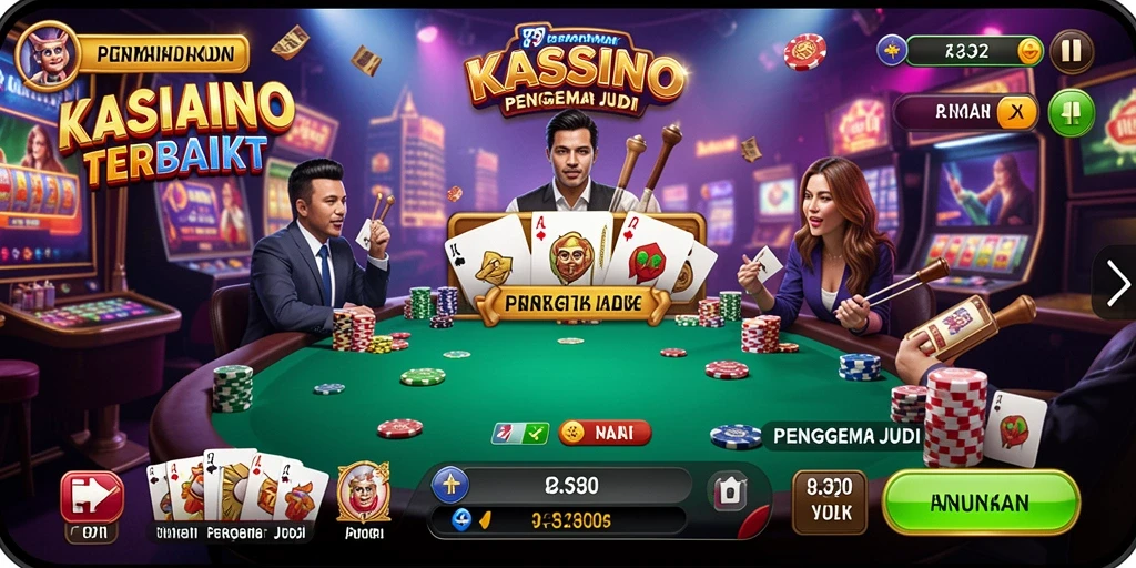 Tampilan menarik dari gameplay F32 yang menunjukkan suasana kasino.
