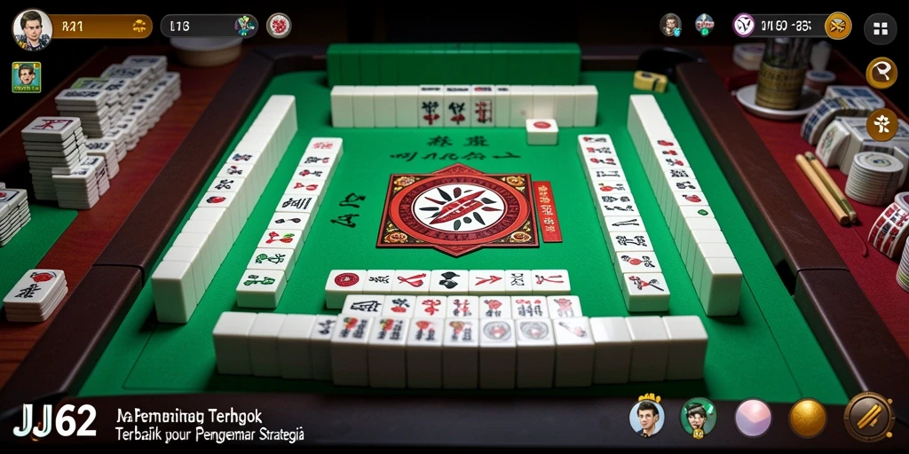 Tampilan gameplay JJ62 yang menantang dan menarik dalam permainan Mahjong.