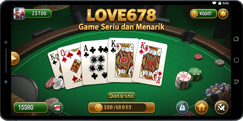 Gameplay seru Domino di LOVE678 dengan grafis menarik.
